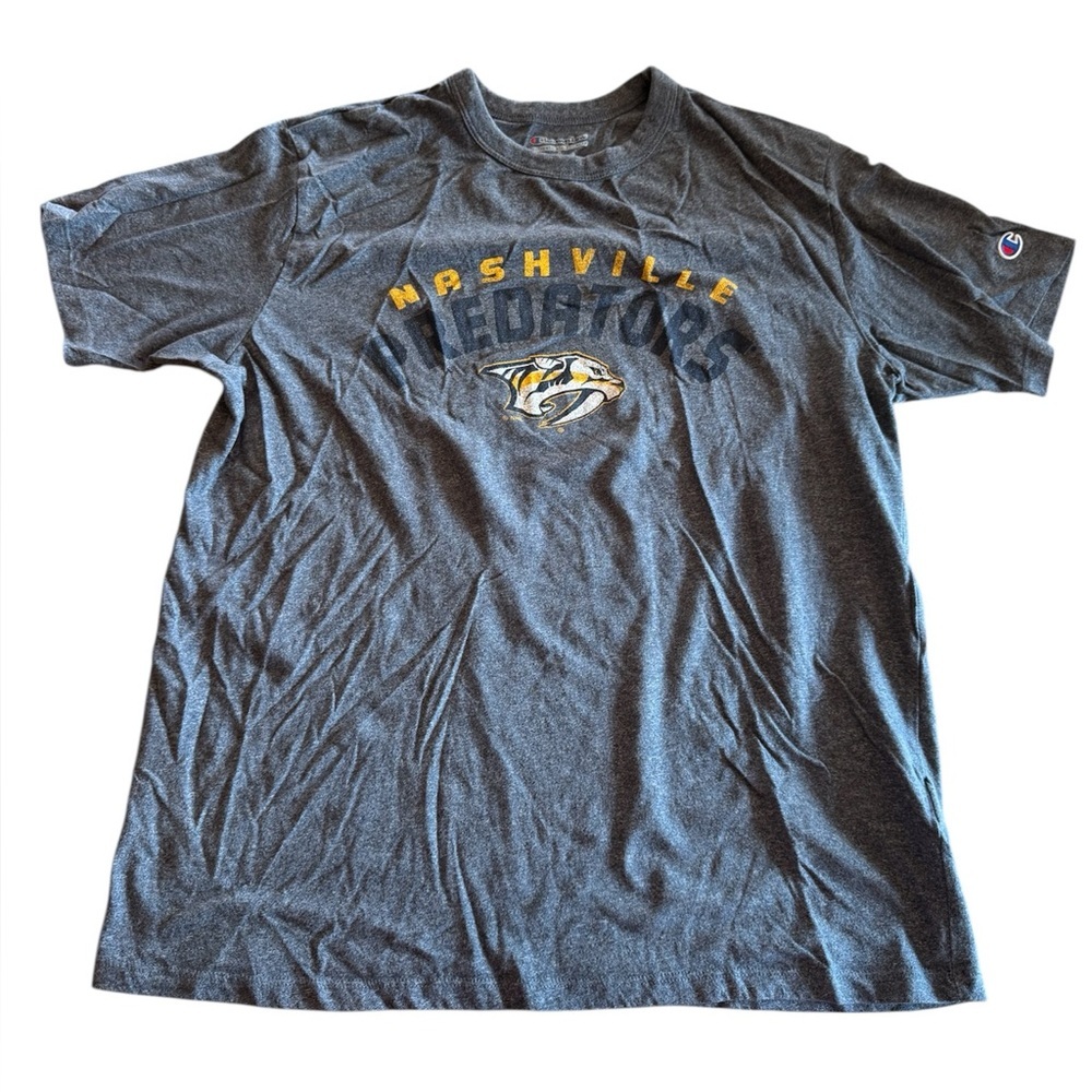 Champion Gray Nashville Predators Short Sleeve T-Shirt L